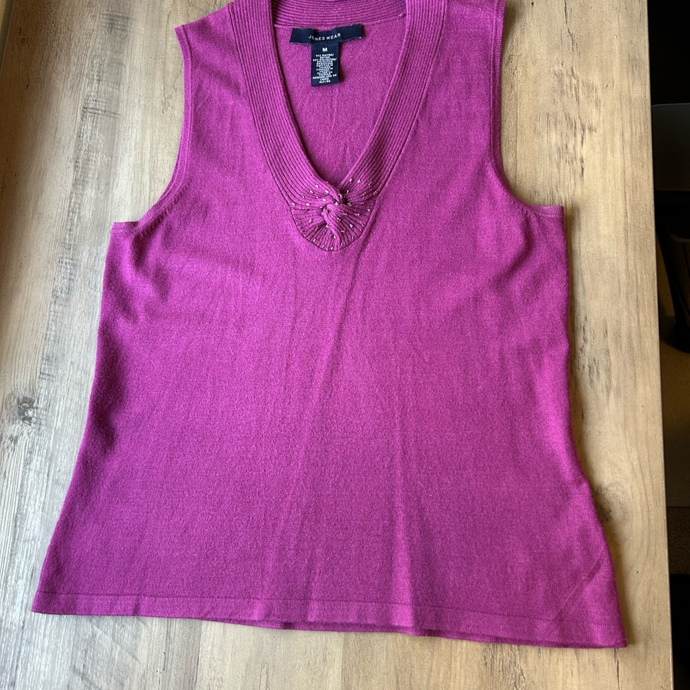 Pink Sleeveless Top